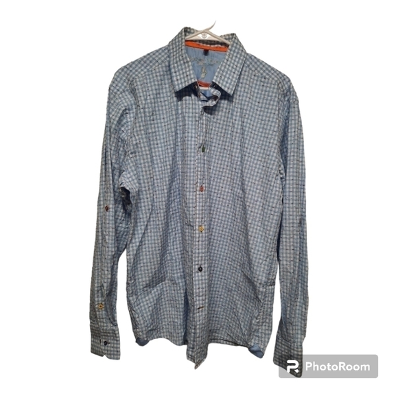 Luchiano Visconti Men's Large Limited Edition Dress Shirt Blue Size Large - Picture 1 of 6